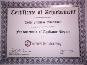 Appliance Repair Certification